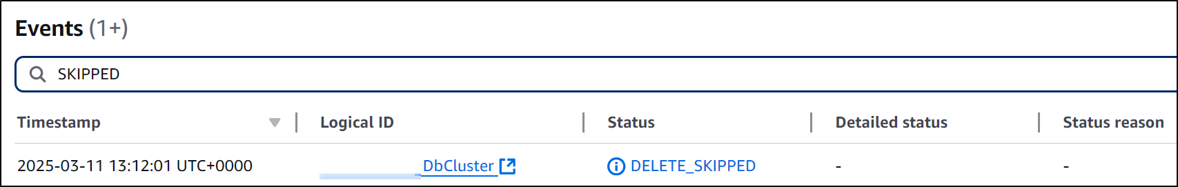 Delete Skipped